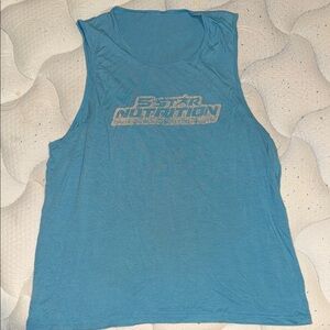 Blue Sleeveless Tank Top